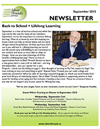 Silver Threads September 2015 Newsletter