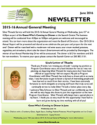 Silver Threads June 2016 Newsletter