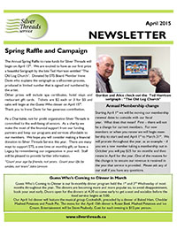 Silver Threads April 2015 Newsletter