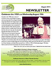 Silver Threads August 2015 Newsletter