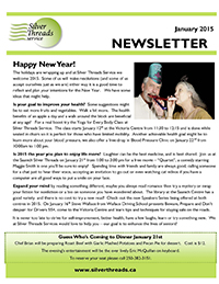 Silver Threads January 2015 Newsletter