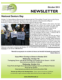 Silver Threads October 2015 Newsletter