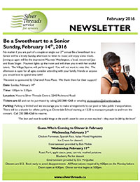 Silver Threads February 2016 Newsletter