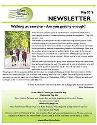 Silver Threads May 2016 Newsletter