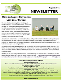 Silver Threads August 2016 Newsletter