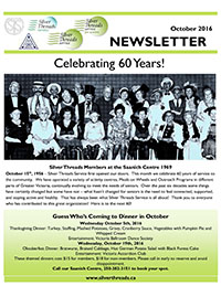 Silver Threads October 2016 Newsletter