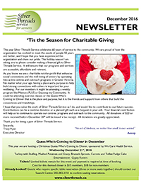 Silver Threads December 2016 Newsletter