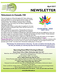 Silver Threads April 2017 Newsletter