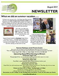 Silver Threads August 2017 Newsletter
