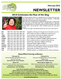Silver Threads February 2018 Newsletter