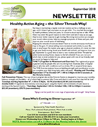 Silver Threads September 2018 Newsletter