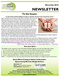 Silver Threads December 2018 Newsletter