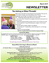 Silver Threads March 2019 Newsletter