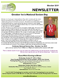 Silver Threads October 2019 Newsletter