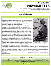 Silver Threads November 2022 Newsletter